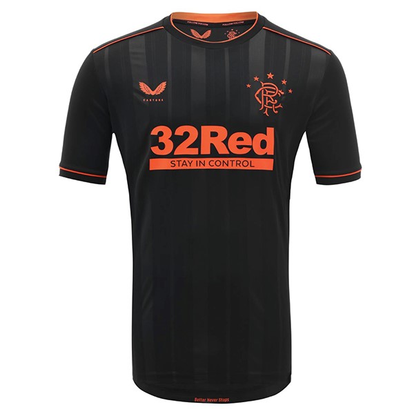 Tailandia Camiseta Rangers 3ª Kit 2020 2021 Negro